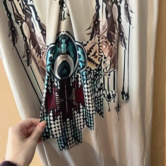 Full length Slim dress with Pretty Decor Size S Small - Picture 6 of 7